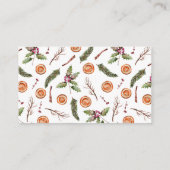 Weihnachts-Brautparty Rezept Anfrage Begleitkarte (Rückseite)