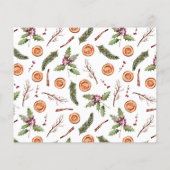 Weihnachts-Brautparty Rezept-Karte (Rückseite)