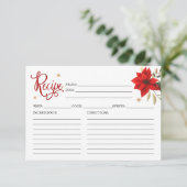 Weihnachts-Brautparty Rezeptionskarten (Stehend Vorderseite)