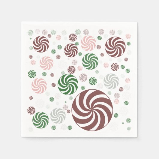 Weihnachts-Bretzel-Muster - Feierlicher Feinschmec Serviette (Vorderseite)