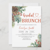 Weihnachts-Bridal-Brunch Einladung (Vorderseite)