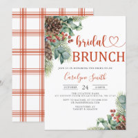 Weihnachts-Bridal-Brunch Einladung