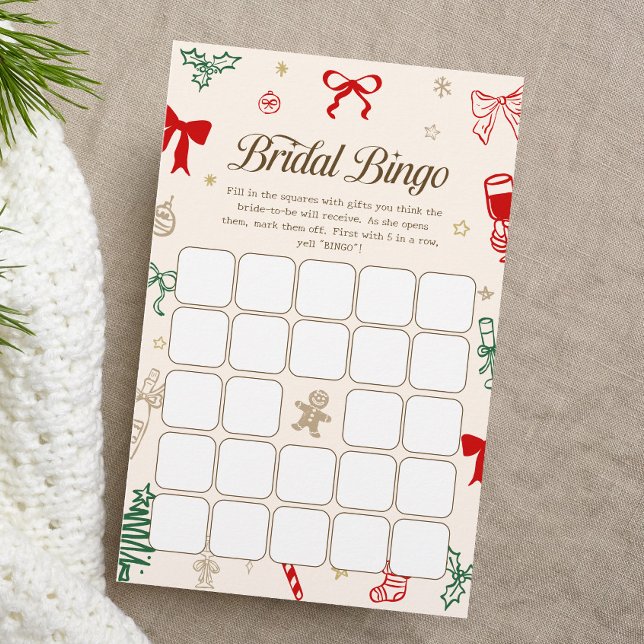 Weihnachts-Bridal-Shower-Bingo-Spiel (Von Creator hochgeladen)