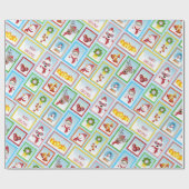 Weihnachts-Briefmarke Geschenkpapier (Flach)