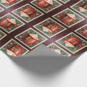 Weihnachts-Briefmarke Geschenkpapier (Ecke)
