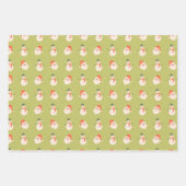 Weihnachts-Briefmarke, Grüne Bogen, Weihnachtsmann Geschenkpapier Set (Vorderseite 3)