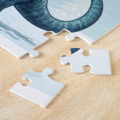 Weihnachts Brontosaurus Dinosaurier Puzzle (Seite)