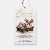 Weihnachts-Brownie-Mix Süße Leckerei Geschenkanhänger (Vorderseite)