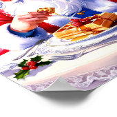 Weihnachts-Brunch Moderne Print Poster (Ecke)