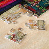 Weihnachts Bücherregal Puzzle (Seite)