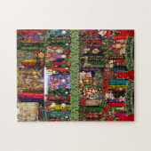 Weihnachts Bücherregal Puzzle (Horizontal)