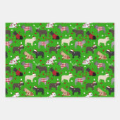Weihnachts-Bulldog-Wrapping Paper Sheets Geschenkpapier Set (Vorderseite 2)
