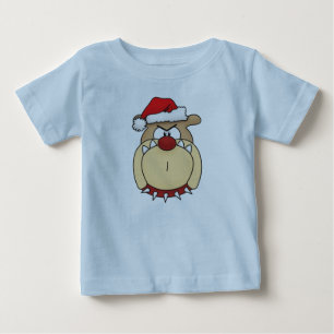 Weihnachts-Bulldogge Infant Organic / Kriecher Baby T-shirt