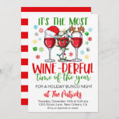 Weihnachts-Bunco-Night-Party Einladung (Vorne/Hinten)