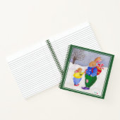 Weihnachts-Bunnies-Spiral-Notebook Notizblock (Innenseite)