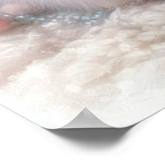 Weihnachts-Bunny Poster (Ecke)