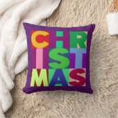 Weihnachts-bunte Briefe Platz Kissen (Decke)
