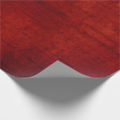 Weihnachts-Burgund Rote Typografie Damask Geschenkpapier (Ecke)
