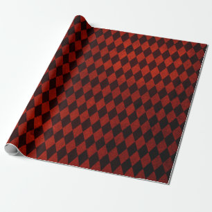 Weihnachts-Burgunderrot Grunge Geschenkpapier