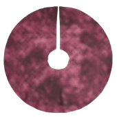 Weihnachts Burgundy Red Polyester Weihnachtsbaumdecke (Vorderseite)