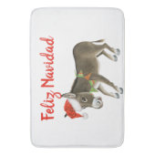 Weihnachts Burro Feliz Navidad individuell anpassb Badematte (Vorderseite Vertikal)