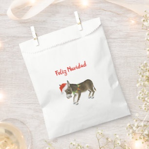 Weihnachts Burro Feliz Navidad individuell anpassb Geschenktütchen