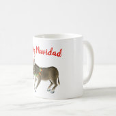 Weihnachts Burro Feliz Navidad individuell anpassb Kaffeetasse (VorderseiteRechts)