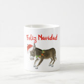 Weihnachts Burro Feliz Navidad individuell anpassb Kaffeetasse (Mittel)