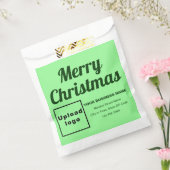 Weihnachts Business Light Green Background Geschenktütchen (Versiegelt)