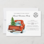 Weihnachts-Business-Logo Jährliches Party Einladung (Vorderseite)