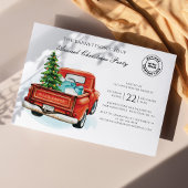 Weihnachts-Business-Logo Jährliches Party Einladung