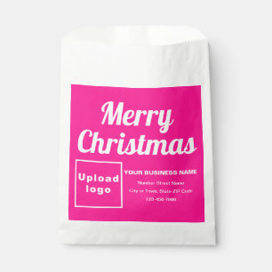Weihnachts-Business Rosa Hintergrundpapier Tasche Geschenktütchen