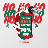 Weihnachts-Business-Verkauf Werbeaktion Werbung Fensteraufkleber (Blatt)