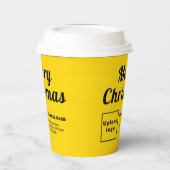Weihnachts-Business-Yellow-Paper-Cup Pappbecher (Links)