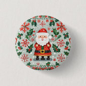 Weihnachts-Button-Abzeichen Button (Vorderseite)