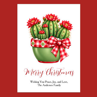 Weihnachts-Cactus Feiertagskarte