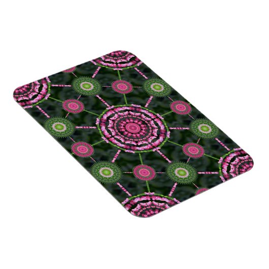 Weihnachts Cactus Mandala Array Christmas Magnet (Rechte Seite)