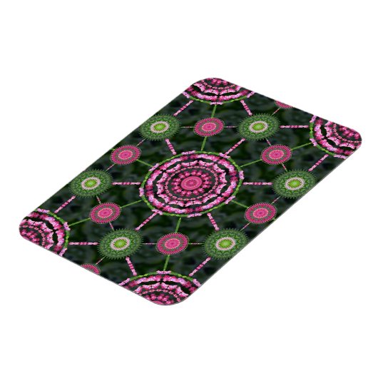 Weihnachts Cactus Mandala Array Christmas Magnet (Linke Seite)