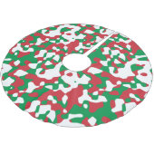 Weihnachts-Camouflage Polyester Weihnachtsbaumdecke (Schrägansicht)