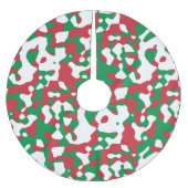 Weihnachts-Camouflage Polyester Weihnachtsbaumdecke (Vorderseite)