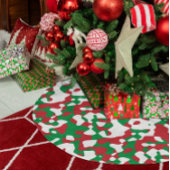 Weihnachts-Camouflage Polyester Weihnachtsbaumdecke