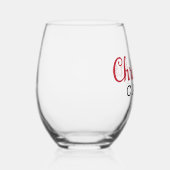 Weihnachts-Camp-Brille | Beste Weihnachtsbrille! Weinglas Ohne Stiel (Rechts)