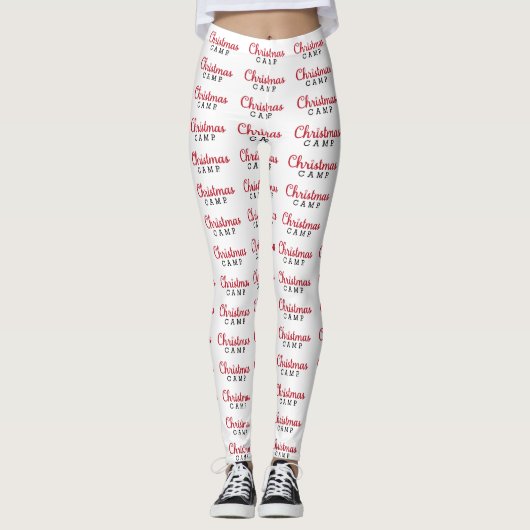 Weihnachts-Camp-Zelte | Weihnachtslieder Leggings (Vorderseite)
