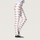 Weihnachts-Camp-Zelte | Weihnachtslieder Leggings (Rechts)