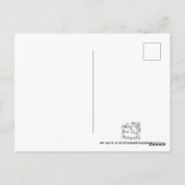 Weihnachts-Campervan Postkarte (Rückseite)