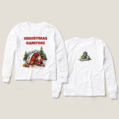 Weihnachts-Camping Boys Long Sleeve (Design Vorderseite & Rückseite)