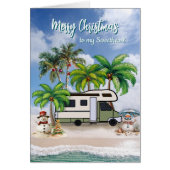 Weihnachts-Camping-Couple-Liebe-Karte (Vorne)