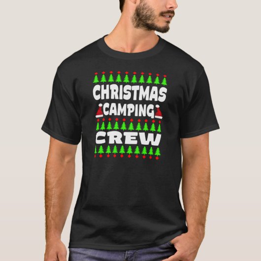 Weihnachts-Camping Crew-22445 T-Shirt (Vorderseite)