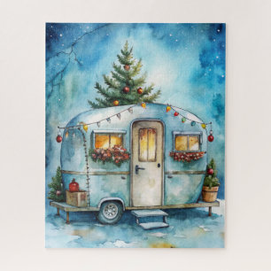 Weihnachts-Campingwagen-Rätsel Puzzle