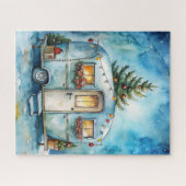 Weihnachts-Campingwagen-Rätsel Puzzle (Horizontal)